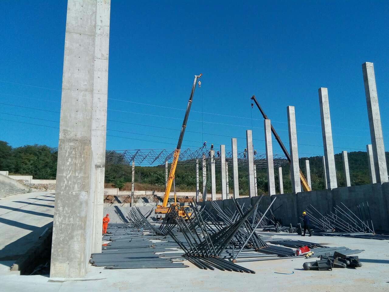 濮阳威海搅拌站网架